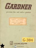 Gardner-Gardner SDG3 30\", Grinder Operations and Parts Manual 1978-30\"-SDG3-01