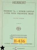 Herbert-Herbert No. 7 Turret Lathe Instruction and Specifications Manual-#7-No. 7-06
