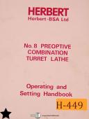 Herbert-Herbert No. 4, Senior Capsstan Lathe Preoptive Head Manual-4-No. 4-01