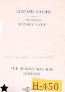 Hendey-Barber Colman-Hendey Lathe \"1904 Design\", Repair Parts Manual-12 x 19-01