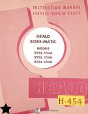 Heald-Heald No. 60, Cylinder Grinding, Parts List Manual-No. 60-01