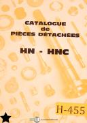 HEB-Ernault Batignolles-HEB HN HNC, Pieces Detachees French, Parts Drawings Manual-350-400-450-500-600-HN-HNC-01