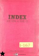 Index-Index Wells Model 45, Verical Milling Parts LIst Year (1959)-45-01