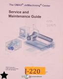 Omax-Omax 5555, Jet Machining Center Table Maintenance Manual-5555-01