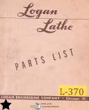 Logan-Logan 10\" and 11\", Powermatic Lathes Maintenance and Parts Manual-10\"-11\"-02