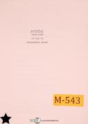 Moog-Moog 83-1000 MC, Milling Center Operation Service Maintenance Parts Manual-83-1000 MC-03