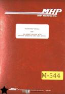 Moog-Moog MHP 83-3000, Milling Machine Cetner Operations Maintenance and Parts Manual-83-3000-MHP-02