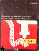 Moog 83-1000 Hydra Point, Milling Maintenance and Parts Manual 1973-83-1000-Hydra Point-01