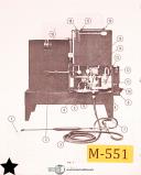 Mattison-Mattison Surface Grinders, Operations and Parts Manual 1974-All Models-02