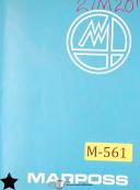 Marposs-Marposs Mini ALSAR Step Master Gauging Head, Operating instructions Manual 1976-ALSAR-B0861-Step Master-03