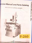 PARKER MAJESTIC No.2 Surface Grinder Parts Manual 0502 