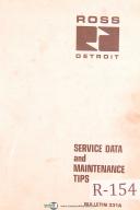 Ross Detroit, Air System, Service Data Maintenance & Replacement Parts Manual