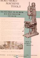 Roku Roku 603 PSR, Drilling Instructions and Parts Manual