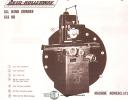 Parts Manual Year 2300-3000 Surface grinders Reid 2-3 1940 