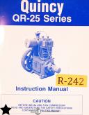 Quincy-Quincy QR-25 Compressor Isntruction and Maintenance Manual 1987-QR-25-01