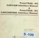 Southwestern Industries ProtoTRAK M2 & M3, CAD/CAM Interface Programming Manual
