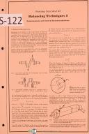Schenck Balancing Machine Techniques I, Data Sheet 145, Instruction Manual