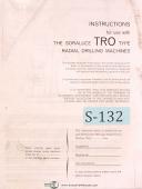 Soraluce TRO Type, Radial Drilling, Instructions Manual Year (1986)