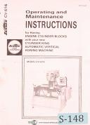 Sunnen CV-616, Vertical Honing Machine, Operations & Maintenance Manual