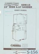 Sunhill Shengshing SDM-15, 15" Wide Belt Sander, Owner Manual Year (1997)