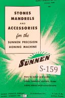 Sunnen Stone, Mandrels & Accesories Supplies Manual Year (1950)