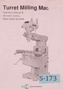 Turret Milling GS16V and GS16F, Milling Operations and Parts Manual