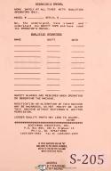 Scotchman 4014 Standard & Metric, Ironworker Operations & Parts List Manual 1990