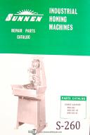 Sunnen MBB 1600, JIC & MS, Honing Machine, Repair Parts Manual