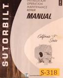 Sutorbilt, California F Series Blower, Install, Operations Maint & Repair Manual