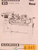 Sheldon 3 Turret Lathe, Parts and Electricals Manual Year (1967)