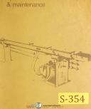 SMW 65 and 100, Omnibar Bar Feed, Instruct Operation & Maintenance Manual 1985