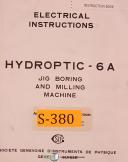 Jig Boring Preliminary Instruction Manual Hydroptic SIP 8P 