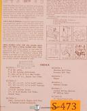 South Bend 9" 10 13 14 1/2" 16 & 25", Lathe, Maintenance Manual 1965