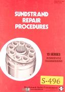 Sundstrand Transmission Repair Procedures Manual 1981