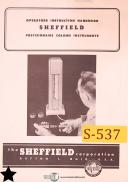 Sheffield Precisionaire Column Instrument Operations and Maintenance Manual
