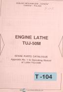 ToolMex Tarnow TUJ-50M, Polamco Spare Parts C, Appendix to Operations Manual