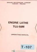 ToolMex Tarnow TUJ-50M, Polamco Lathe Operating Manual