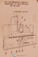 Thompson Type C & CD, Truform Surface Grinder Operators Instruct & Parts Manual