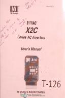 TB Woods X2C, E-Trac Series, AC Inverter, Uster's Manual Year (2000)
