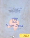 Taylor Dunn Model C, Vehicle Transport, Maintenance & parts Manual 1970 Up