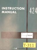 Tally SO 424, Tape reader Operations Maintenance and Parts Manual 1966