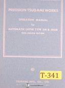 Tsugami 2M and 00M, Tool Design Edition, Operations Manual