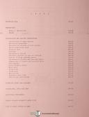 Traub TB Series, Automatic Lathe, Service Instructions Manual 1972
