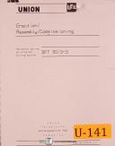 Union BFT 90 3-3, Horizontal Boring Drill, Installation & Assemblies Manual 2001