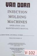 Van Dorn 300, Injection Molding amchine, Pub 103, Operations & Parts Manual 1997