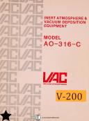 VAC Vacuum Atmospheres AO-316-C, Oxygen Analyzer Technical Manual 1978