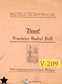 Veet 3 Foot, Radial Drills Instructions and Parts manual