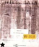 Wiedemann-Wiedemann RA-4P, Punch Press Operations Wiring and Parts Manuals-RA-4P-01