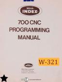 Wells-Index-Wells Index 833C-SH, CNC System Milling Operating Instructions and Program Manua-833C-SH-01