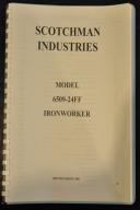 Scotchman 6509-24M Ironworker Operators Manual & Parts